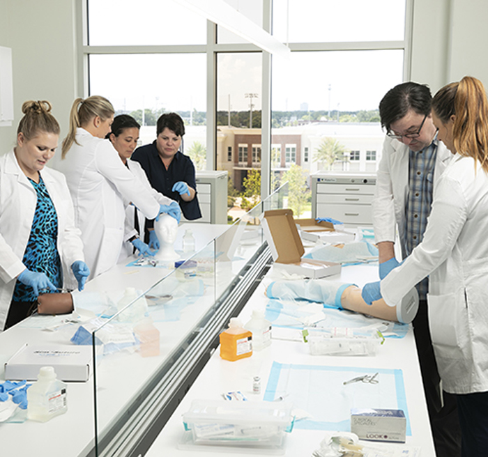 nurses practicing 