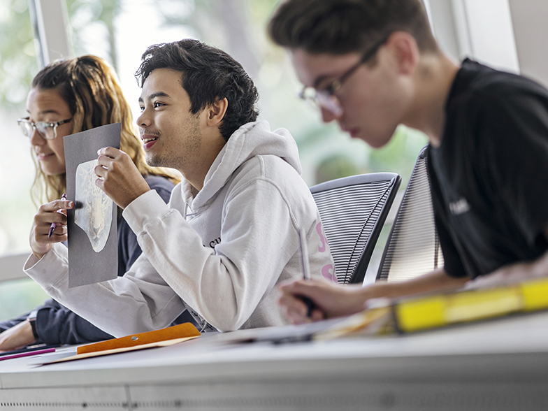 Business Students in class