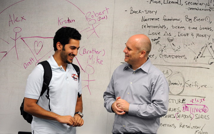 Professor and Student talking Professor and Student talking