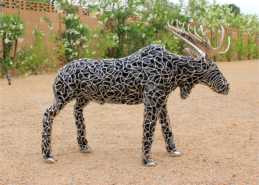Moose sculpture