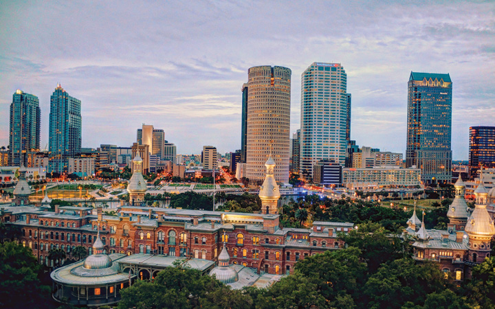 Campus and the downtown skyline