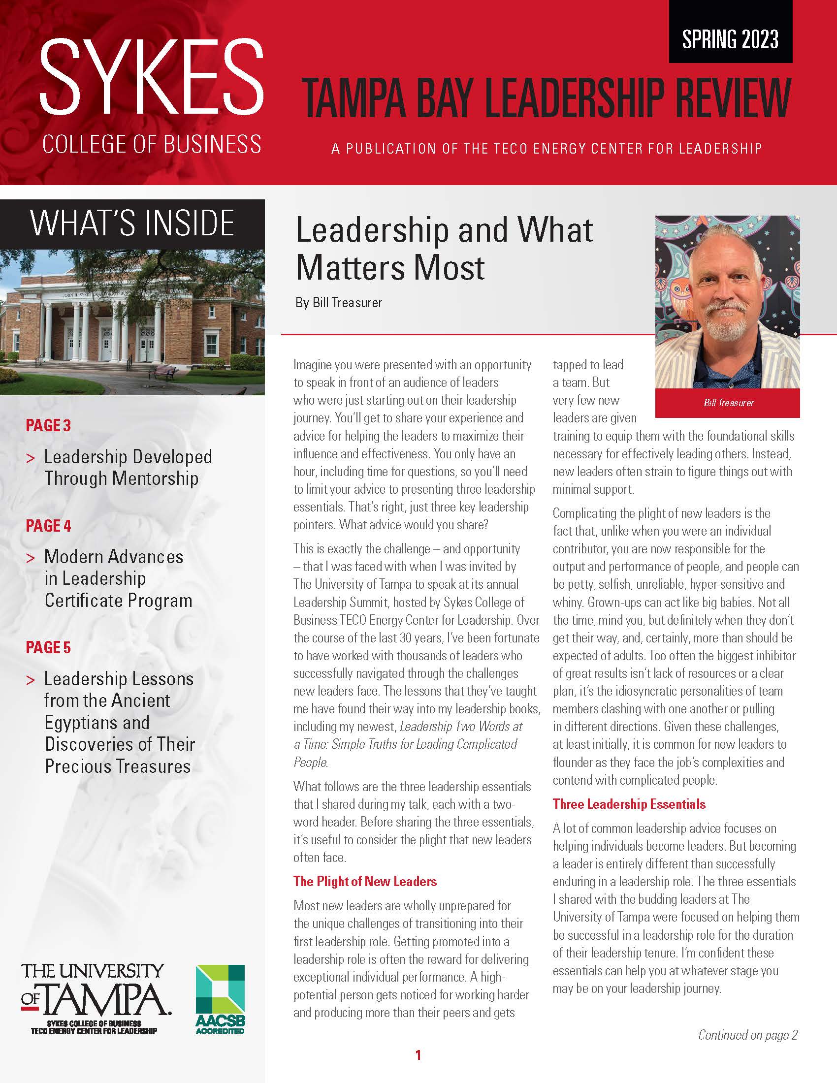 Tampa Bay Leadership Review Cover