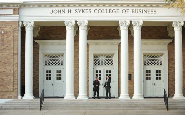 Doorway of the Sykes College of Business