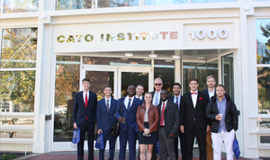 Faculty and students visiting the Cato Institute