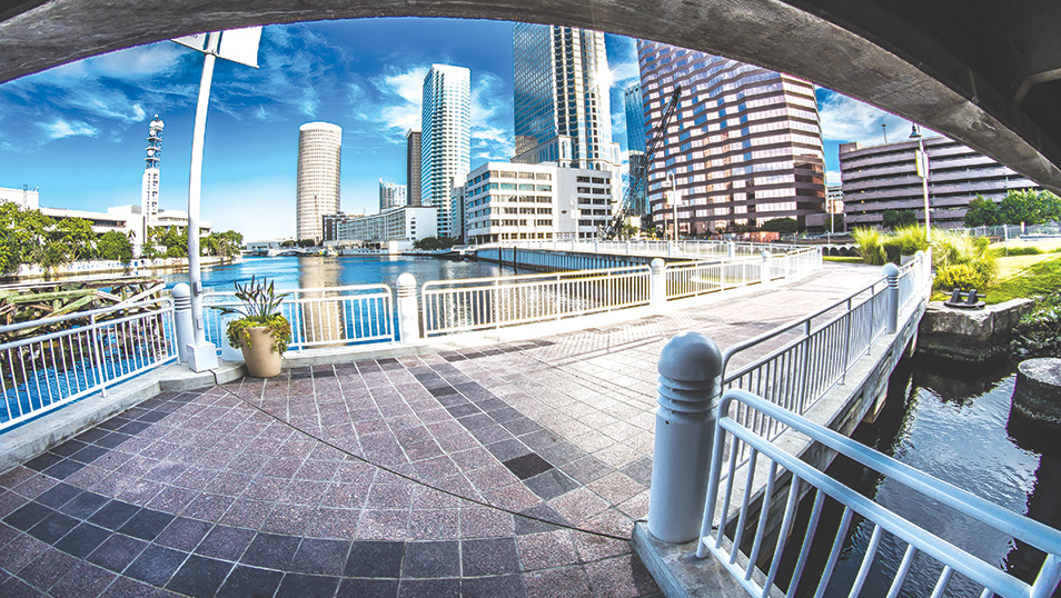 Riverwalk in downtown Tampa