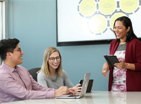 people in conference room 