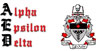 Alpha Epsilon Delta (Skull & Bones) Logo 