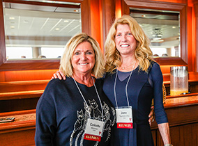 Two women at alumni weekend