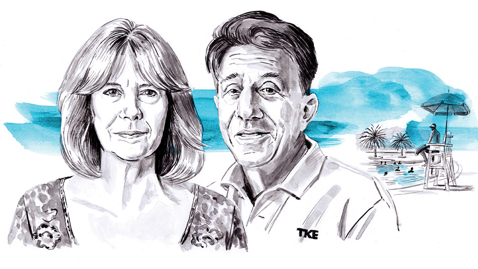 ILLUSTRATION OF DAN AND DEBBIE FERRAZZA