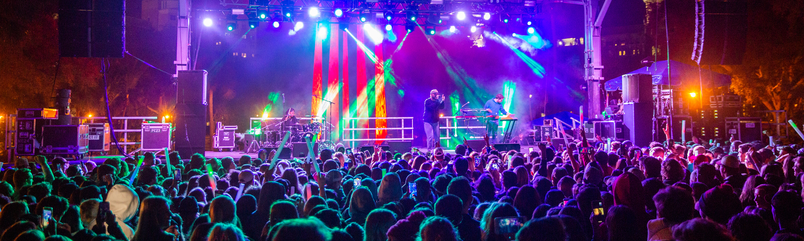 A photo of UT's annual Party in the Park concert.