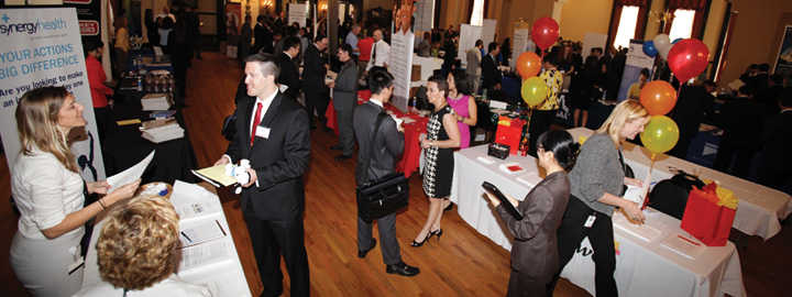 People at a job fair