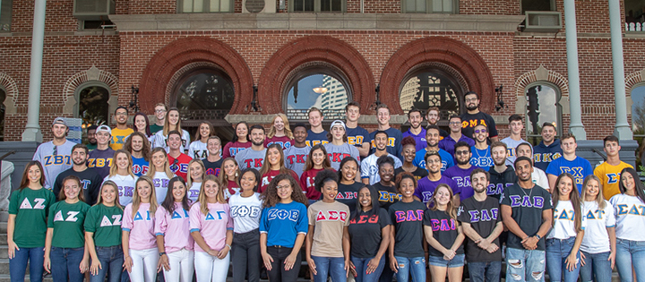 Members of UT's Fraternity and Sorority Life