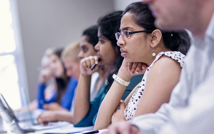 Students in class