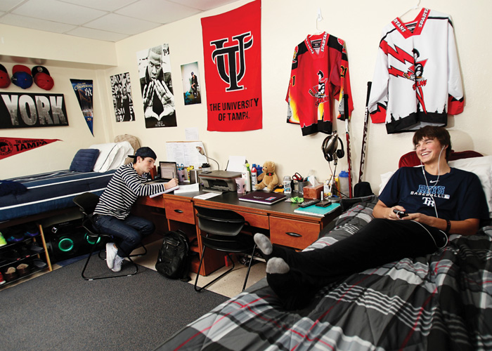Students in their room in McKay Hall