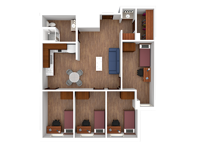 Floor Plan of Straz Hall