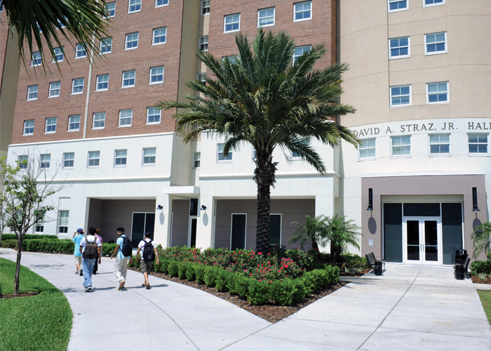 Exterior of Straz Hall