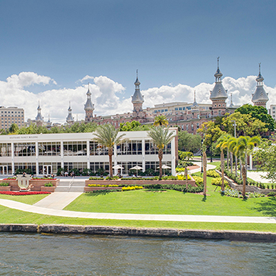 The University of Tampa's riverfront campus