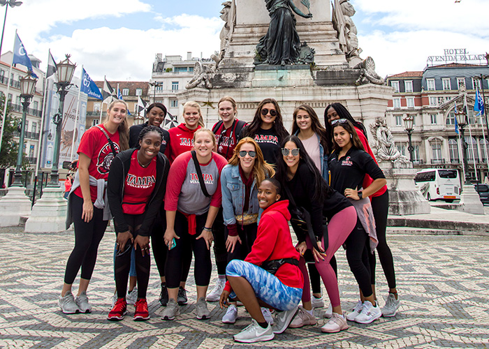 The volleyball team in Portugal.