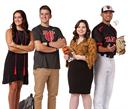 Students standing together