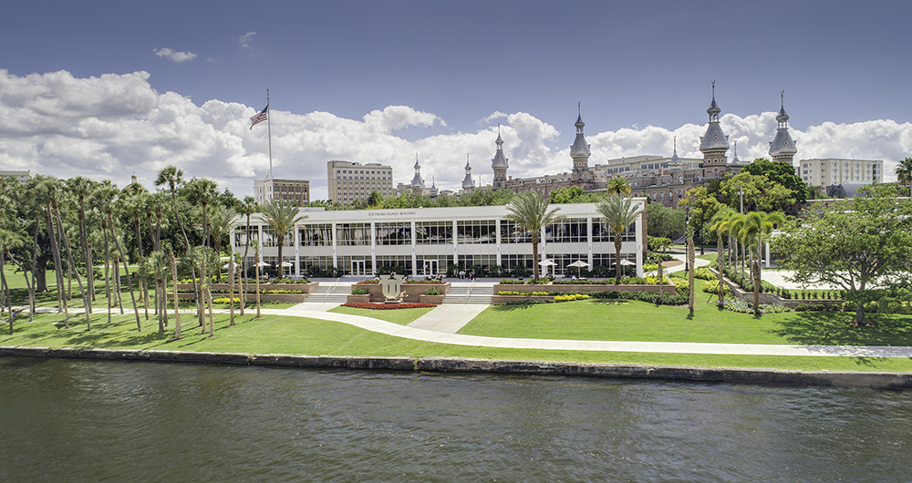 The University of Tampa view from the Hillsborough River