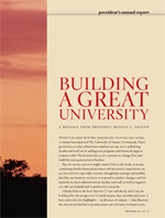 PRESIDENTLS ANNUAL REPORT - University of Tampa