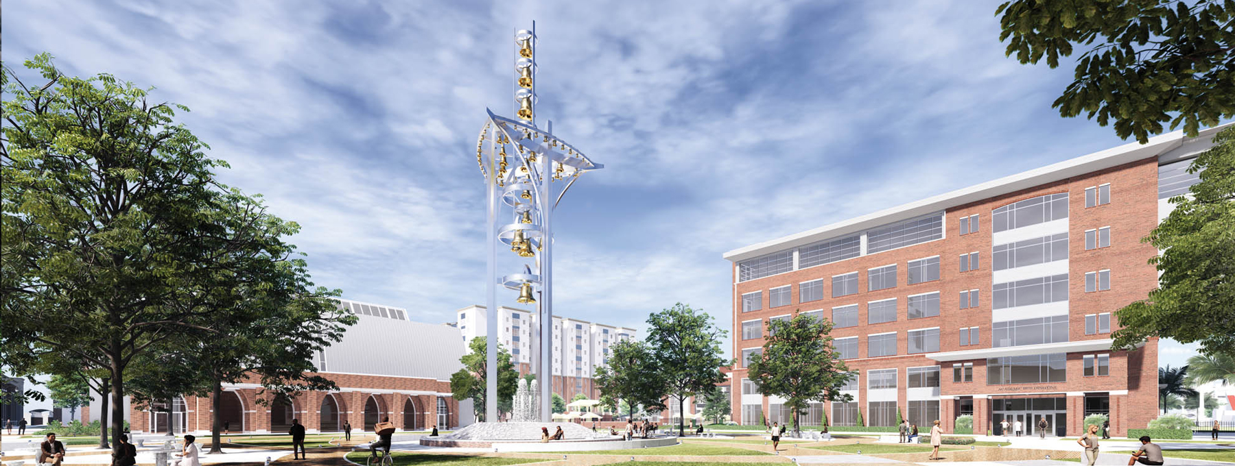 Rendering of Ars Sonora on campus