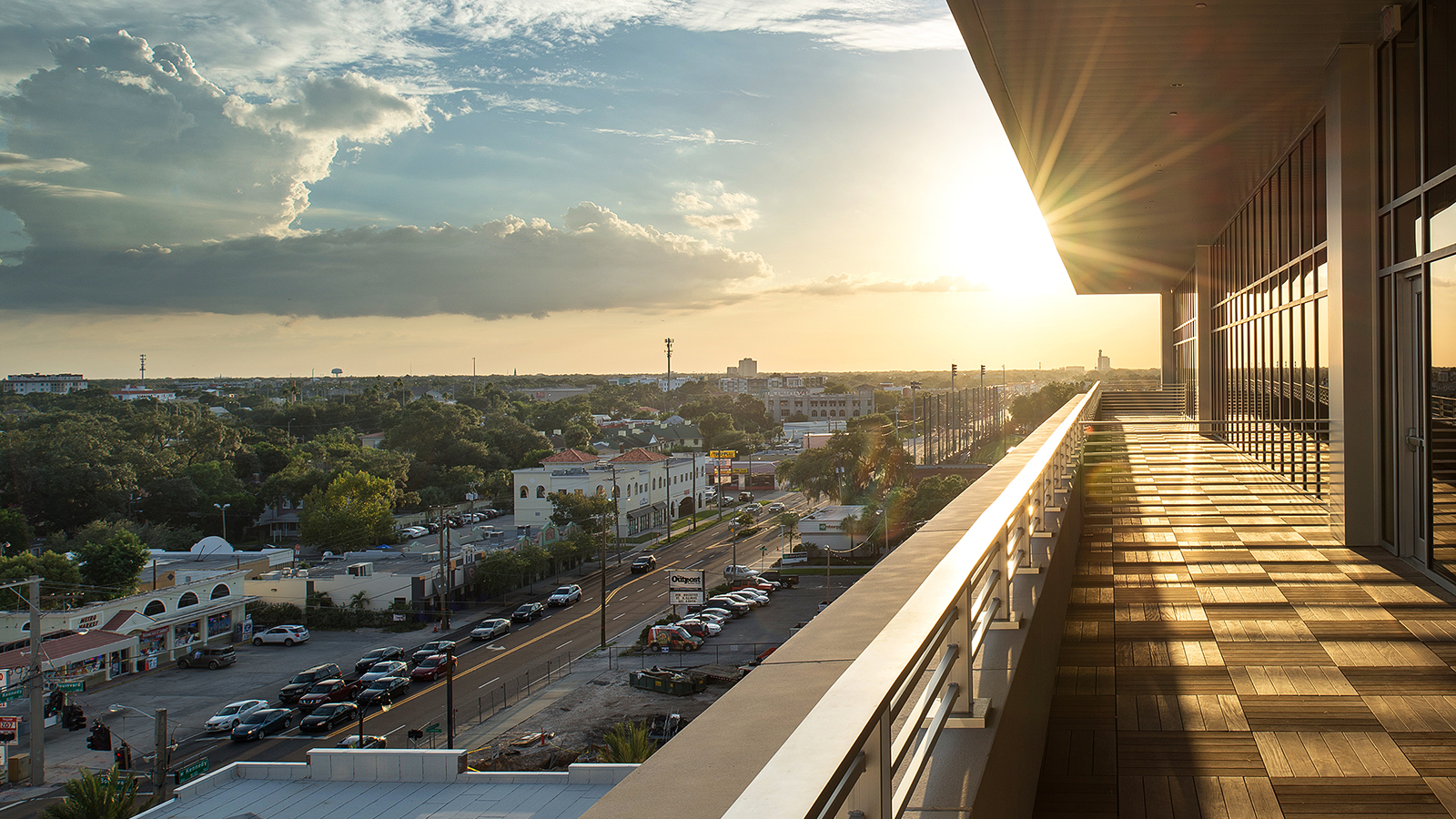 Sunset from the 8th floor of the ICB