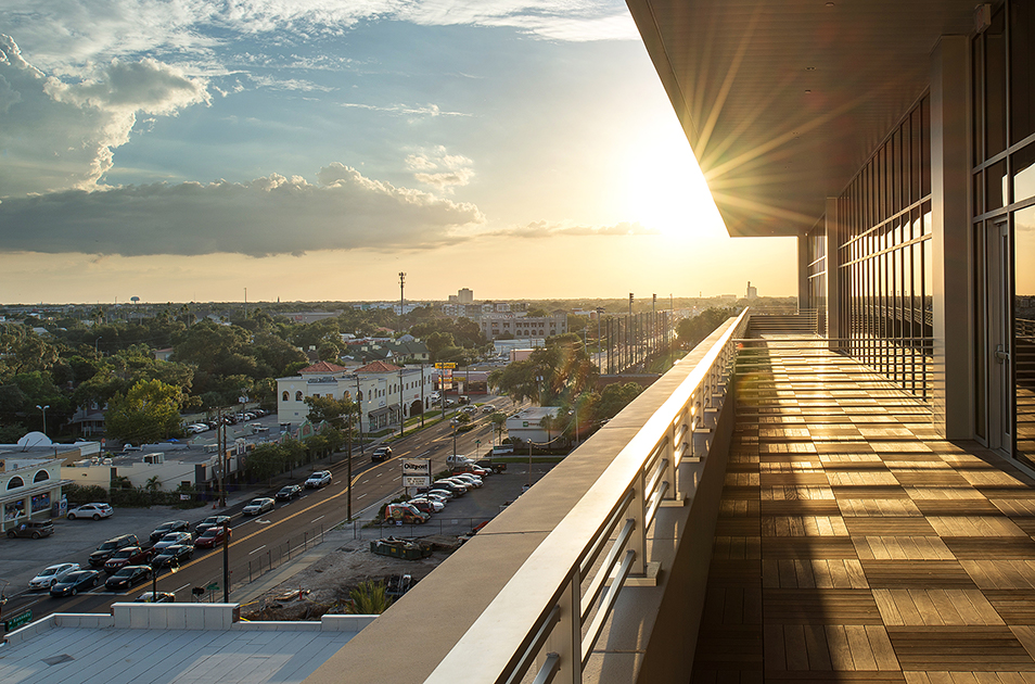 View from the verandah of the Lowth Entrepreneurship Center