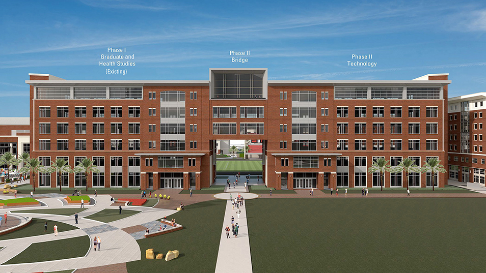 Rendering of UT's new Technology Building