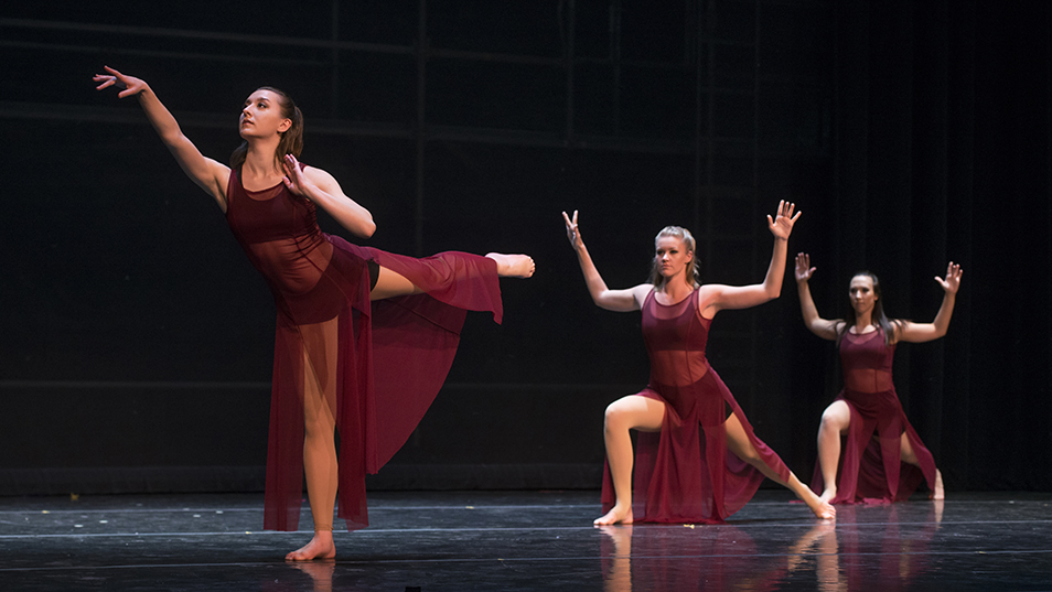 Dancers performing on stage