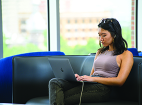 Students listening in class