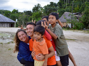 Students on an international trip