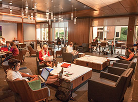 Students studying