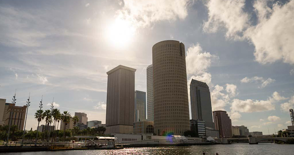 downtown table skyline