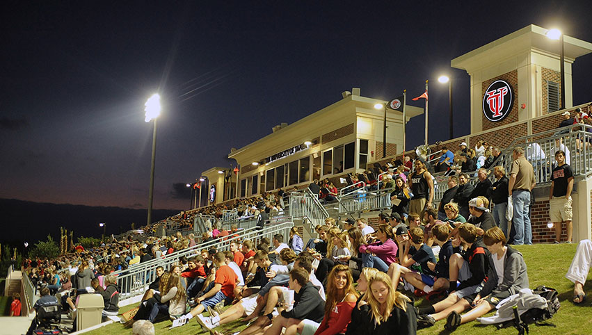 Students at a sporting event