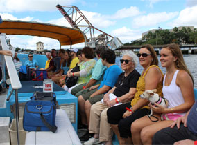 People on a boat 